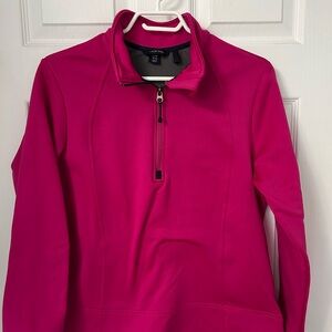 Lands' End Polartec Powerstretch Women's Fuchsia Quarter-Zip